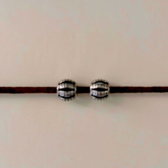 (2) Pandora Sterling Silver Lady Charm Openworks Barrel Bead (Retired) - Picture 1 of 2